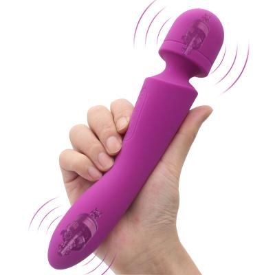 China Powerful Heating Function Rechargeable Handheld Personal Massager Neck Massage Wand Electric Vibrating Vibrator for sale