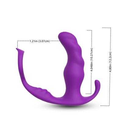 China Hot Selling Portable Easy To Clean Anal Vibrator For Men Rotating Vibrator Prostate Massager for sale