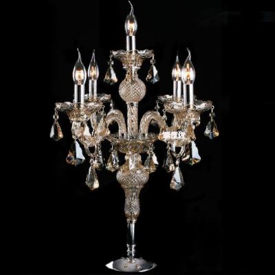 China EUROPEAN crystal candelabra wedding table chandelier centerpiece for sale