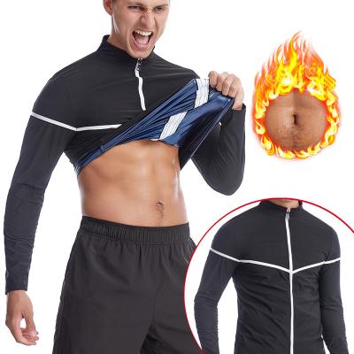 China Home Men Sweat Zipper Long Sleeve Workout Jacket for sale