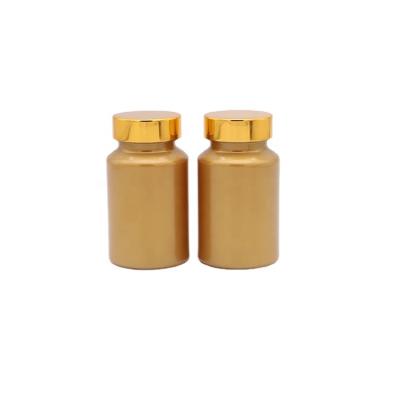 China 120cc Plastic Empty Yellow Medicine PET Pill Capsule Container Health Care Products Medicine Vitamin Bottles for sale