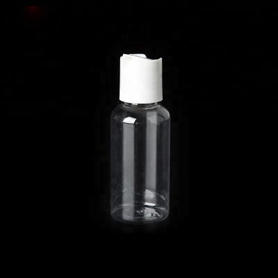 China Wholesale 80ml Clear Plastic PET Bottle Eco - Friendly With Disc Top Cap for sale