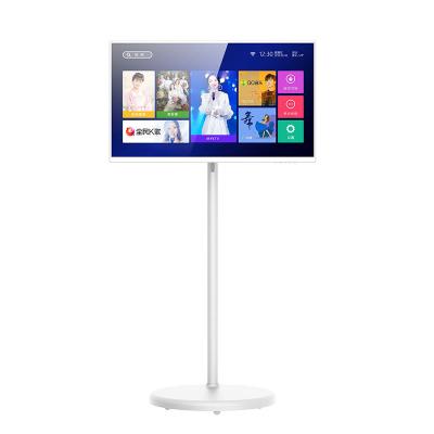 China 21.5 Inch Wireless Smart Portable Android 12 TV Monitor Touch Screen Display Movable Charging Stand Digital Signage for sale