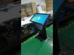 Tempered Glass Advertising Digital Signage WiFi Interactive Touch Screen