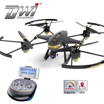 China Plastic Professional DWI Dowellin 2.4G Drone GPS Auto Track Drone With HD Camera for sale