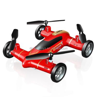 China 6 Mode 4CH Axis SY mA X9 Headless Air RC Car Dual Mode Land RC Flight Drone for sale