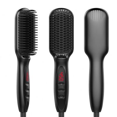 China Highest Level 30W LCD Display Comb Hair Salon Brush Electric Hot Maintenance A Wet Dry Straightener Lisser Dryer Stijltang Anion Hair Straightener for sale