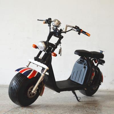 China 2018 newest 60V1500W powerful citycoco electric scooter 9.5inch hub brushless motor for sale