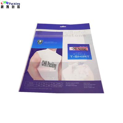 China CLOTHING Fashioned LDPE Clear Customized Printed PVC Pe Bag Packaging Black Color Ba Pouch Clothes for sale