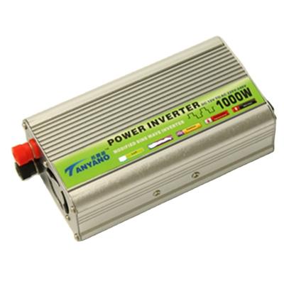 China Factory Price Car DC to AC Converter 12V to 220V 1000W Power Vehicle Mounted Inverters Modified Sine Wave Car Inverter with USB Port for sale