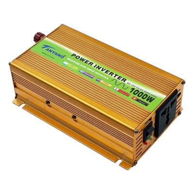 China Car Maker 1KW Solar Inverter 12V 220V Home Inverter For Car DC To USB AC Sine Wave Charger Modified Inverter for sale