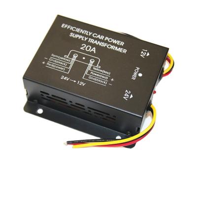 China Truck Truck DC Buck Converter 20A Car Step Down Transformer DC24V To DC12V Converter for sale