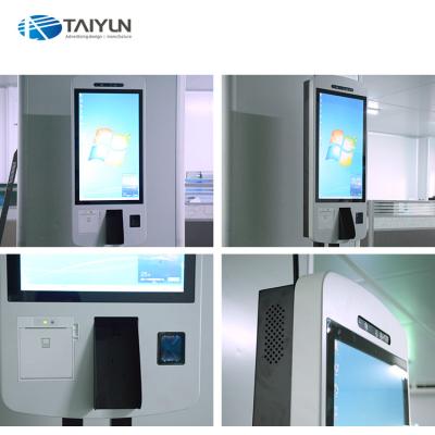 China With 27 inch capacitive touch screen self service terminal kiosk printer for restaurant for sale