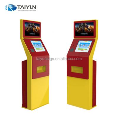 China Indoor Floor POS Self Service Touch Screen Kiosk Terminals Self Service Kiosk For Bank for sale