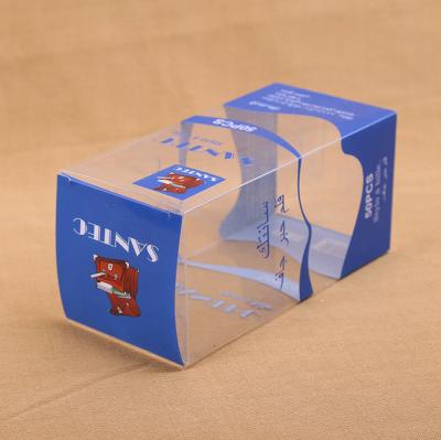 China Recycled PVC Materials Custom Folding PVC Materials Transparent Clear Clear PVC Plastic Box With Hanger for sale