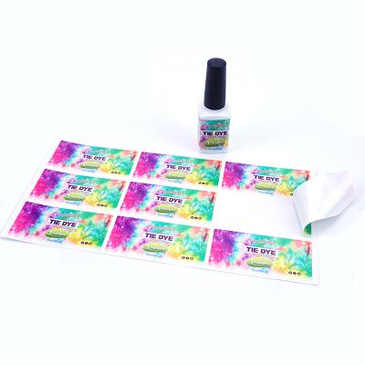 China Waterproof Wholesale White Ink Printed Color Laser Foil Holographic Stickers for sale