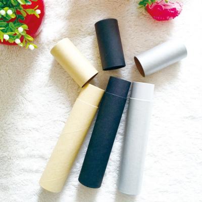 China Recycled Materials Logo Custom Cardboard Tubes For Lipstick Recyclable Round Cylinder Tube Cosmetic Paper Packaging for sale