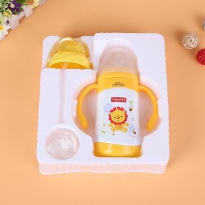 China Custom Household Products Shape PVC Trays For Nuk Baby Feeding Bottle Wholesale White Plastic Blister Tray Packaging for sale