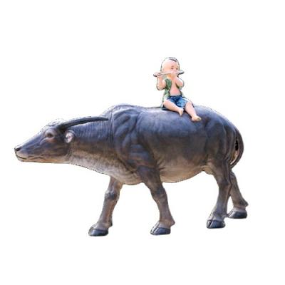 China Customized Animatronic Simulated Silicone Glue Rhino Cattle Model For Amusement Park for sale