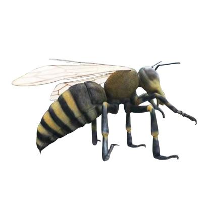 China Simulation of Customized Animatronic Simulated Artificial Fur Bee Decorative Model for Amusement Park for sale