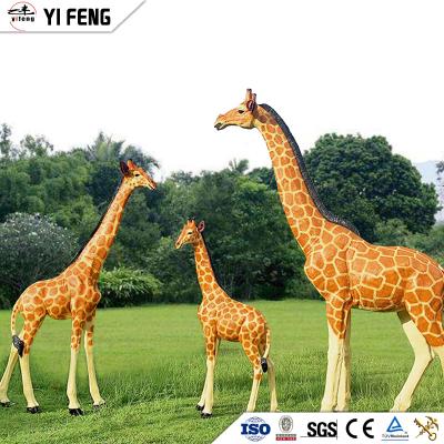 China Simulation of Customized Animatronic Simulated Artificial Fur Giraffe Decorative Model for Amusement Park for sale