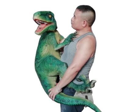 China Realistic Amusement Park Dinosaur Baby Velociraptor Hand Puppet Dinosaur Products for sale