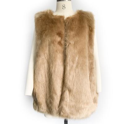 China Winter Factory Luxurious Loose Faux Fur Women Anti-Shrink Jacket Faux Fur Coats Plus Size Artificial Fur Coat for sale