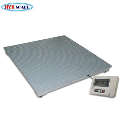 China Carbon Steel Heavy Duty 2 Ton 1 3 Platform Pallet Weigher China Digital Bench Floor Weight Industrial Electronic Weighing Scale With Ramp for sale