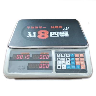 China Electronic Weight Function Evaluation Scale 30kg 50kg Table Top Weighing Scale 5g Stainless Steel for sale