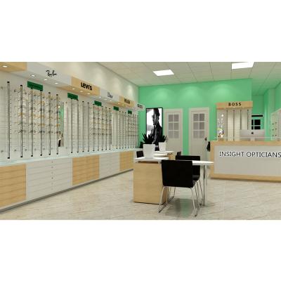 China Pioneer luxury fashion store interior design sunglasses optical shop decoration for sale