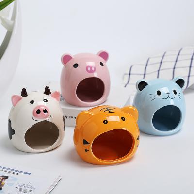 China New Creative Viable Design Of Cartoon Modern Ceramic Summer Pet Nest Hand-carved Cooling Pad Against Heat Stroke Pet Room Underg for sale