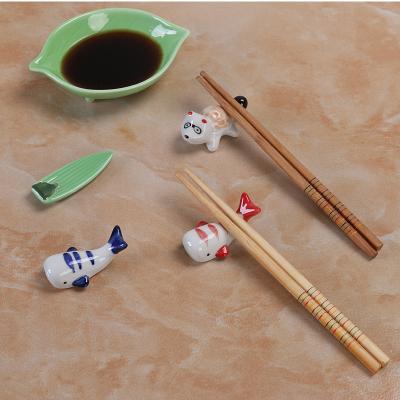 China Sustainable Hand Carved Ceramic Chopsticks Rack With High Temperature Under Glaze Is Suitable For Dishwasher Microwave Oven for sale