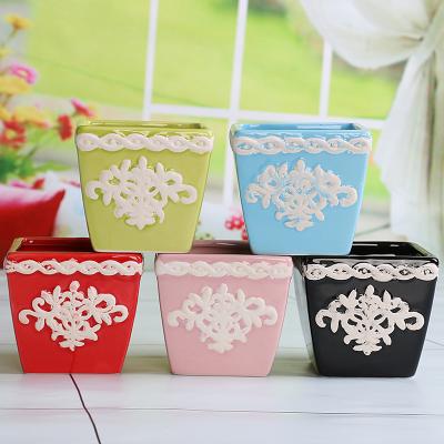 China Europe factory direct sales style hot three-dimensional ball vase household flower pot ceramic flower pot cz172-1 for sale