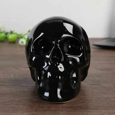 China China Halloween Planter Ceramic Skull Shaped For Home Office Office Club Decorations for sale