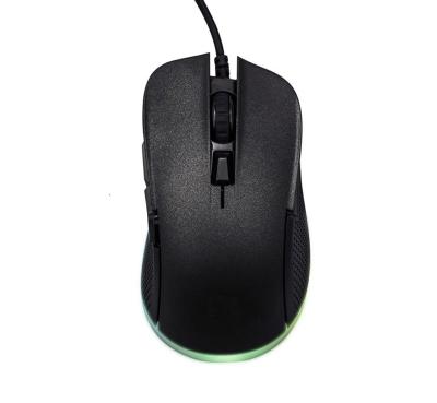 China Wired Backlight Wired Gaming Mouse RGB Gaming Mouse 6D Black  White en venta