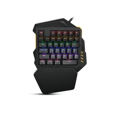 China Wired Mini Gaming Keypad 35 Keys One-Handed Mechanical Gaming Keyboard for sale