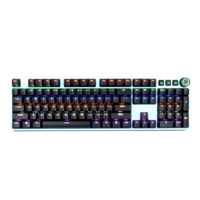 China Mechanical Computer Wired Keyboard RGB 104 keys waterproof computer USB magnetic suction custom cover state style col for sale