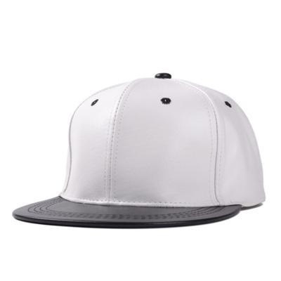 China Hot Selling COMMON 2015 Snapback Hat Baseball Cap Custom White Leather Casual Outdoor Sport Gorras for sale