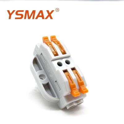 China Wholesale Ce Certified Wire Connection YSMAX YS 2 In 2 Out 2p Fixed Wire Connector Terminal Block for sale