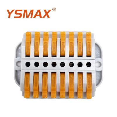 China Wholesale Ce Certified Wire Connection YSMAX YS 8 In 8 Out 8p Fixed Wire Connector Terminal Block for sale