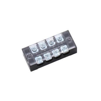 China 100pcs TB4504 600V 45A 4 Pole 5 - A.W.G. Plastic Cover Dryer Terminal Block 10 for sale