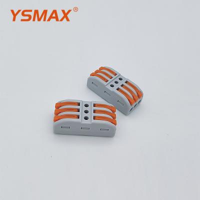 China Hot-selling Universal Compact Spring Terminal Block YS-313 Wire Connector 6 Holes 11 - A.W.G. 20 for sale