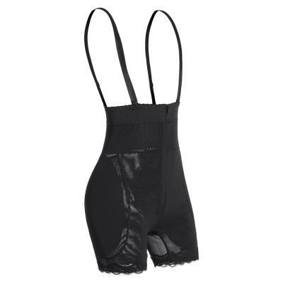 China Breathable Lage-Waist Zipper Buttocks Mess Adjustment Sling Jumpsuit Belly Control Hip Lift Shapewear for sale