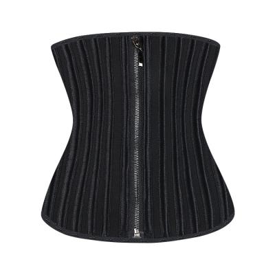 China Shaperisfree Neoprene Sports Waist Corsets 29 Steel Shape Trainer Custom Logo Zipper Mental Bone Corset Latex Belt Waist Cincher Waist Trimmer Memory Steel for sale