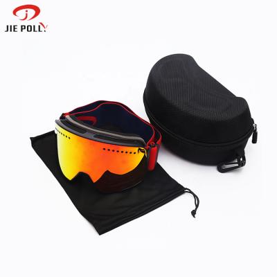 China New low style high quality moq uv400 wholesale frameless fog ski goggles anti tie snow glasses google ski for sale