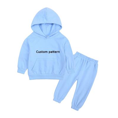 China Anti-wrinkle Wholesale custom fashion kids clothing sets spring street wear autumn hoodies&pants winter kids wear 4 to 12 years old for sale