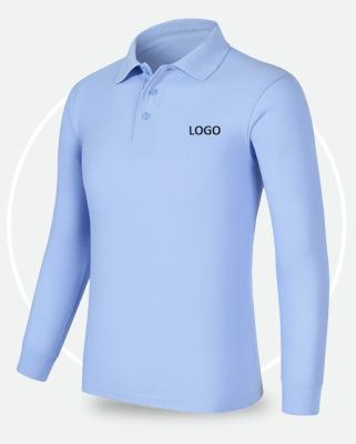 China Anti-wrinkle Customized wholesale unisex sports&work long sleeve polo shirts golf polo t shirt for sale