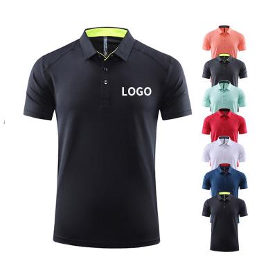 China Anti-wrinkle Factory Custom Wholesale Plain Blank Custom Logo Printing Quick Dry Mens Golf Polo T-shirts for sale