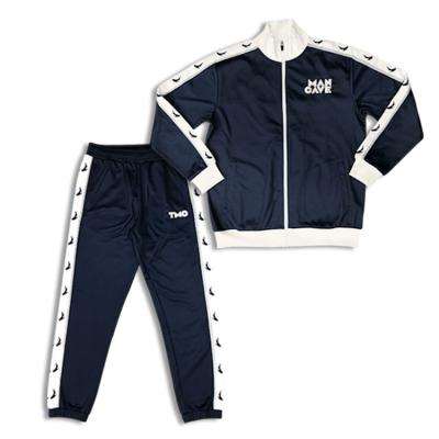 China Anti-wrinkle Custom Mens cotton Long sleeve Tracksuit Top And Pant High Quality  Outdoors Fitness Tracksuit for sale