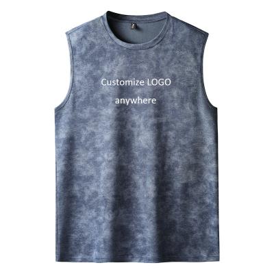 China QUICK DRY Summer new men fashion sports cotton tank tops customization heavyweight streetwear tank tops for sale